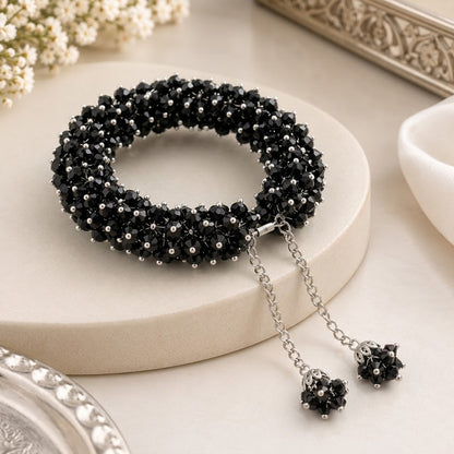 Crystal Beaded Bracelet for Girls Elegant Handmade Jewelry Bracelet by Decor Nexa