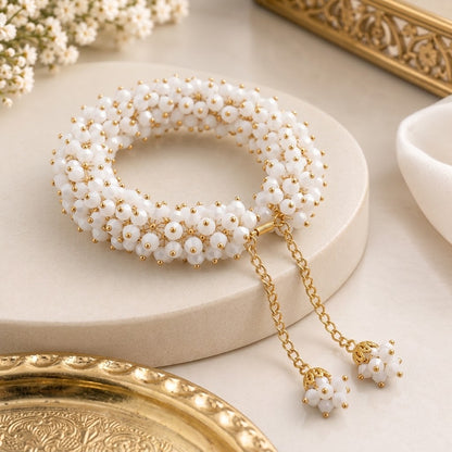 Crystal Beaded Bracelet for Girls Elegant Handmade Jewelry Bracelet by Decor Nexa